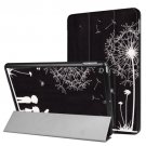 For iPad 9.7 inch 2017 Cross Texture Dandelion Pattern Leather Case with 3 Folding Holder