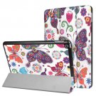 For iPad 9.7 inch 2017 Cross Texture Butterfly Pattern Leather Case with 3 Folding Holder
