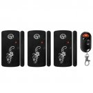 Forecum 9806CB3 Smart Vibration Home Magnetic Sensor Alarm, 3 Magnetic Sensor 1 Remote Controller