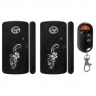 Forecum 9806CB2 Smart Vibration Home Magnetic Sensor Alarm, 2 Magnetic Sensor 1 Remote Controller