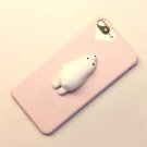 For iPhone 7 Plus 3D Bear Squeeze Relief TPU Squishy Pink Back Cover Case