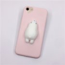 For iPhone 6 + & 6s + 3D Bear Squeeze Relief TPU Squishy Back Cover Case