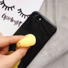 For iPhone 6 + & 6s + 3D Black Chicken Squeeze Relief IMD Squishy Back Cover Case