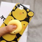 For iPhone 6 + & 6s + 3D Yellow Chicken Squeeze Relief IMD Squishy Back Cover Case