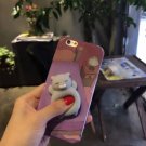 For iPhone 6 + & 6s + 3D Lovely Cat Squeeze Relief IMD Squishy Back Cover Case