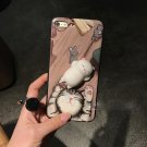 For iPhone 6 + & 6s + 3D Lovely Cat Squeeze Relief IMD Squishy Back Cover Case