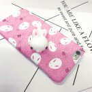 For iPhone 6 + & 6s + 3D Lovely Rabbit Squeeze Relief IMD Squishy Back Cover Case