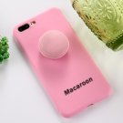 For iPhone 7 Plus Pink Macaroon Pattern Squeeze Rebound Squishy Back Cover Case