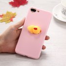 For iPhone 7 Plus 3D Duck Pattern Squeeze Relief Squishy Drop proof Protective Back Cover Case