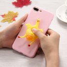 For iPhone 7 Plus 3D Chicken Pattern Squeeze Relief Squishy Back Cover Case