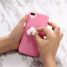 For iPhone 7 Plus 3D Magenta Rabbit Squeeze Relief Squishy Drop proof Back Cover Case