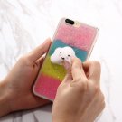 For iPhone 7 Plus Glitter Powder Gradient Squeeze Relief Squishy Back Cover Case
