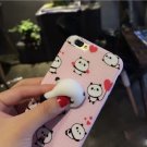For iPhone 7 Plus Panda Cartoon Squeeze Relief Squishy Back Cover Case
