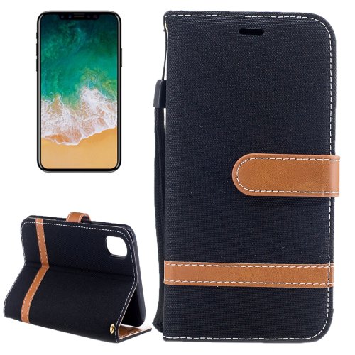 For iPhone 8 Denim Texture Leather Case with Card slots & wallet - 9 colors