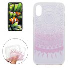 For iPhone 8 Pink Flower Pattern TPU Protective Case