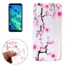 For iPhone 8 Pink Plum Blossom Pattern TPU Protective Case