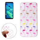 For iPhone 8 Multicolor Flamingo Pattern TPU Protective Case