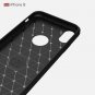 For iPhone 8 Carbon Fiber TPU Brushed Texture Shockproof Back Cover Case - 4 colors