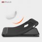 For iPhone 8 Carbon Fiber TPU Brushed Texture Shockproof Back Cover Case - 4 colors