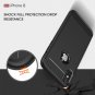 For iPhone 8 Carbon Fiber TPU Brushed Texture Shockproof Back Cover Case - 4 colors