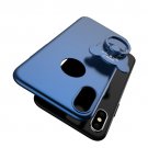 For iPhone 8 AIQAA Metal Paint Plastic Drop proof PC case with Bear Ring Holder - 5 colors