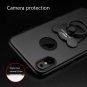 For iPhone 8 AIQAA Metal Paint Plastic Drop proof PC case with Bear Ring Holder - 5 colors