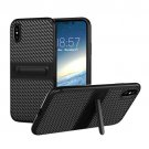 For iPhone 8 Stripe Texture TPU + PC Back Cover Case with Card Slot - 10 colors