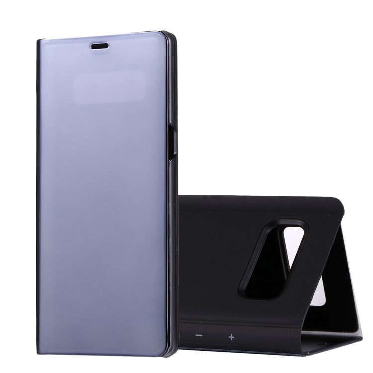For Galaxy Note 8 Electroplating Mirror Smart Cover Leather Case with Holder, - 6 colors