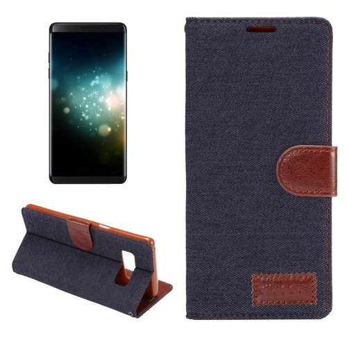 For Galaxy Note 8 Denim Texture Leather Case with Holder & Card Slots - 3 colors