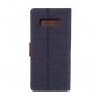 For Galaxy Note 8 Denim Texture Leather Case with Holder & Card Slots - 3 colors