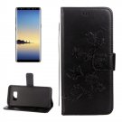 For Galaxy Note 8 Butterfly Leather Case with Holder, Card Slots, Frame & Wallet - 8 colors