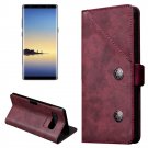 For Galaxy Note 8 Bronze Texture Leather Case with Holder & Card Slots - 3 colors