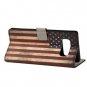 For Galaxy Note 8 US Flag Pattern Leather Case with Holder, Card Slots & Wallet