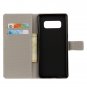 For Galaxy Note 8 Bear Pattern Leather Case with Holder, Card Slots & Wallet