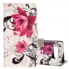 For Galaxy Note 8 Lotus Pattern Leather Case with Holder, Card Slots & Wallet