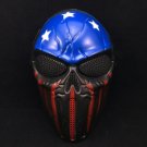 Halloween Cosplay Party Full Face Air soft Captain Skull Mask