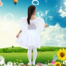White Mini Angel Feather Wings Photo Prop Stage Show Halloween Costume