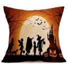 Halloween Decoration Pattern Car Sofa Pillowcase - A - Size:43 x 43 cm