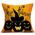 Halloween Decoration Pattern Car Sofa Pillowcase - B - Size:43 x 43 cm