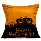 Halloween Decoration Pattern Car Sofa Pillowcase - E - Size:43 x 43 cm
