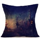 Halloween Decoration Pattern Car Sofa Pillowcase - H - Size:43 x 43 cm