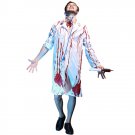 Halloween Party Bloody Horror Male Doctor Cosplay Masquerade Clothing with Stethoscope