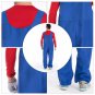 Halloween Costume Male Super Mario Mario and Luigi Brothers Plumbers, Size:XL