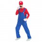 Halloween Costume Male Super Mario Mario and Luigi Brothers Plumbers, Size:L