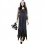Halloween Costume Women Lace Chiffon Black Dress Ghost Bride Clothes, Size:XXL