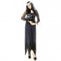 Halloween Costume Women Lace Chiffon Black Dress Ghost Bride Clothes, Size:XXL