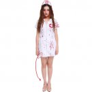 Halloween Costume Women Vampire Nurse Dress Stage Cosplay Clothing, Size:M