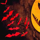 5 Sets Creative 3D Bat Wall Stickers Halloween Living Room Bedroom Decoration