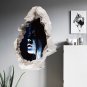 2 PCS Creative 3D Horror Ghost Wall Stickers Halloween, Random Style Delivery