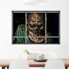 Creative 3D Fake Windows Wall Stickers Halloween Zombie Stickers